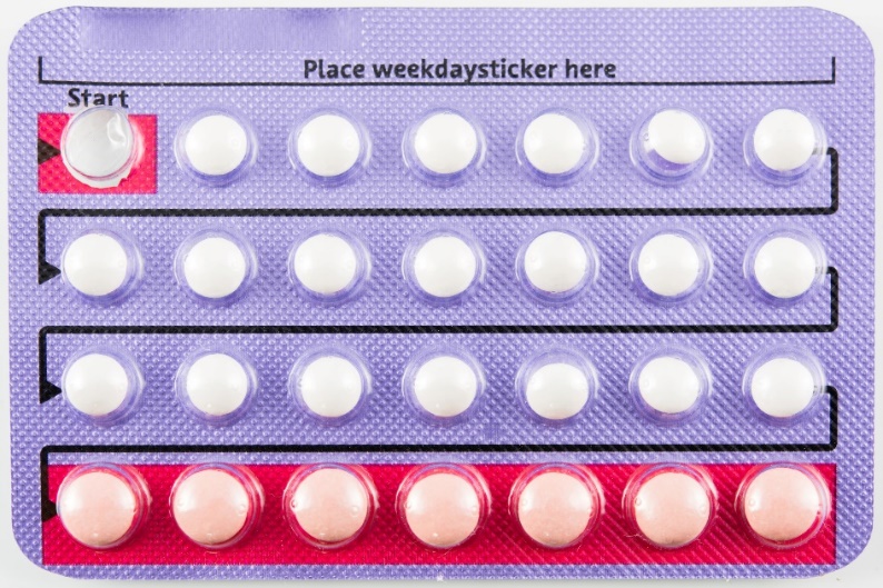 Mesečni blister hormonskih kontracepcijskih sredstev v obliki peroralnih tablet