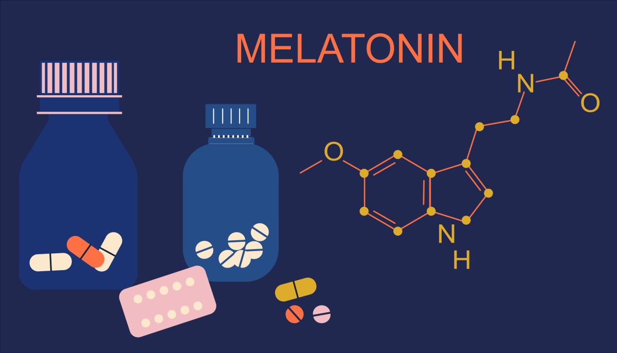 Melatonin - kemijska formula, shema